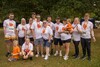 Kerrie Kavanagh with her family after completing the Memory Walk