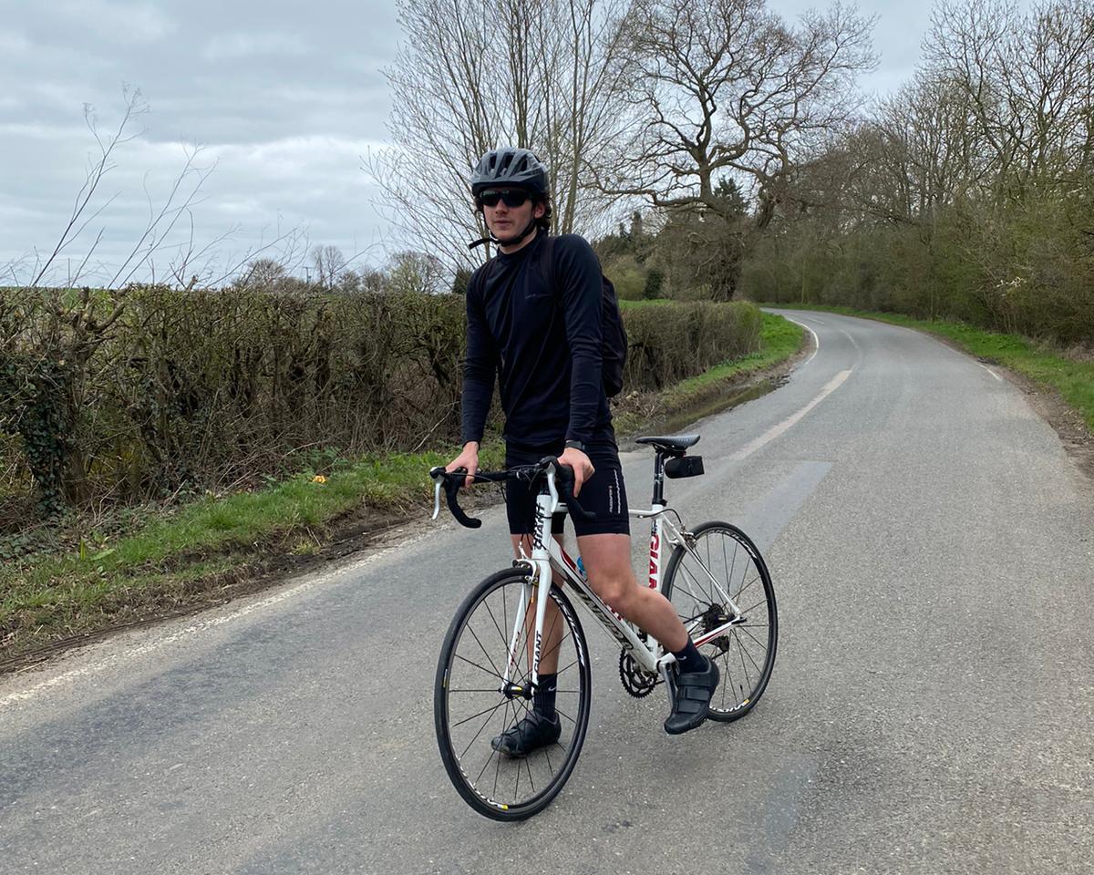 Harry Drew on his bike (cropped)